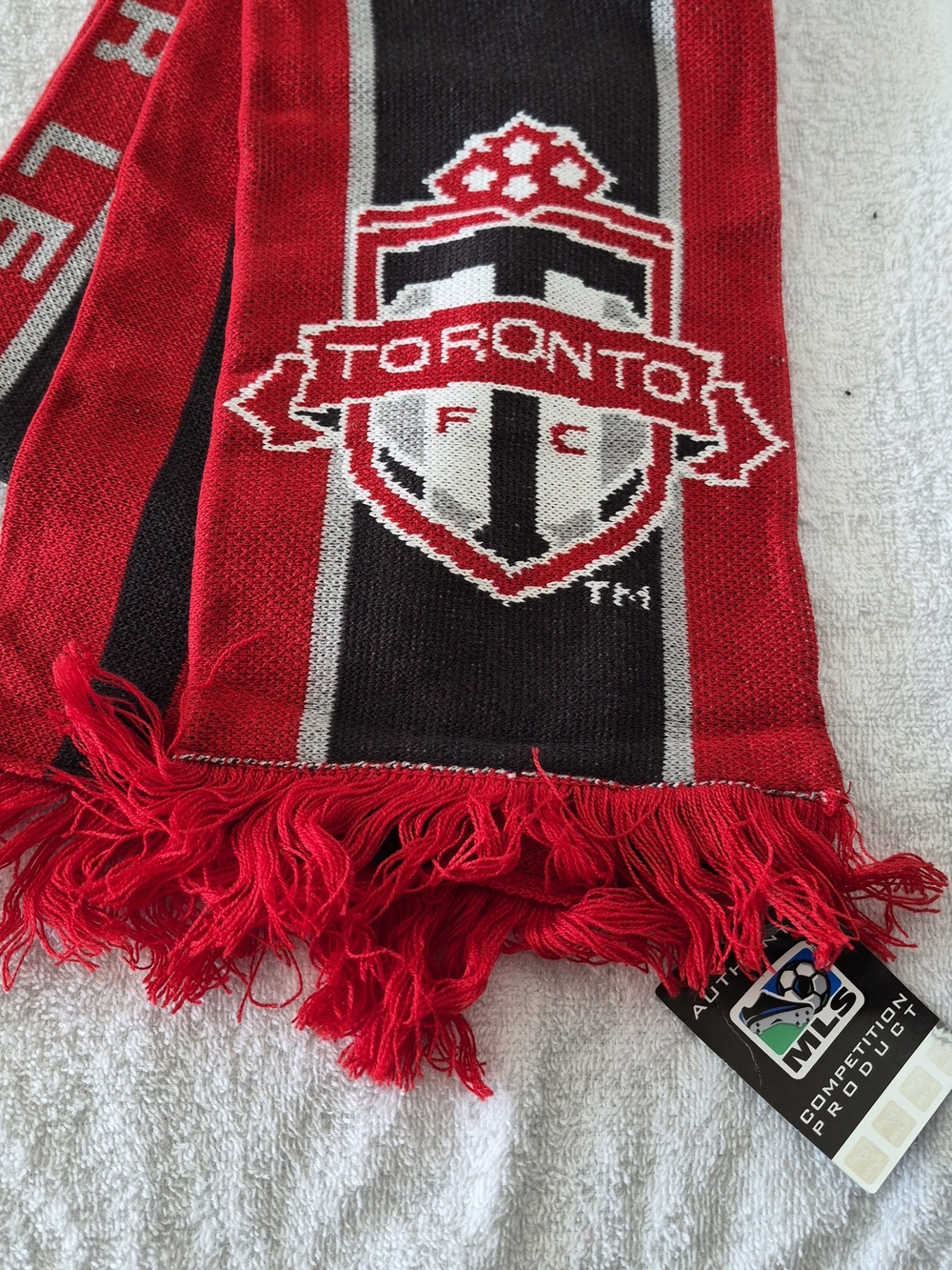 Adidas MLS Toronto FC Red and Dark Gray Soccer Scarf One Size